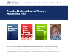 Tablet Screenshot of marketvaluesolutions.com